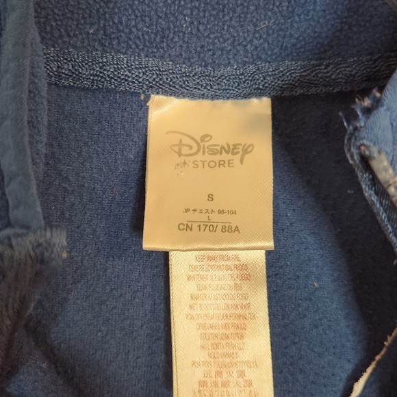Vintage Disney Goofy Navy Blue Casual Quarter Zip Fleece Jacket Size Small - Picture 3 of 5